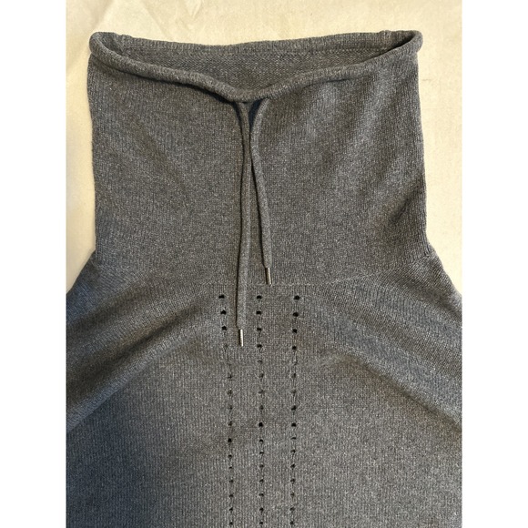Smartwool Merino Cowl Neck Short Sleeve Sweater Boxy Minimalist Gray S/M - Picture 7 of 12